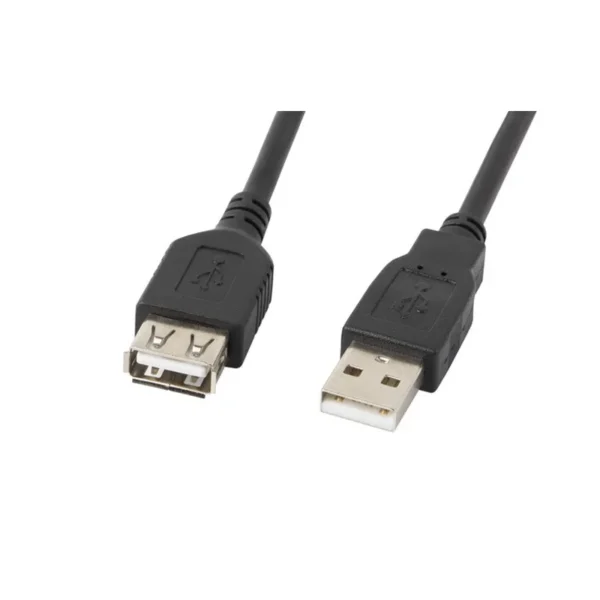 Lanberg CA-USBE-10CC-0007-BK USB cable USB 2.0 0.7 m USB A Black