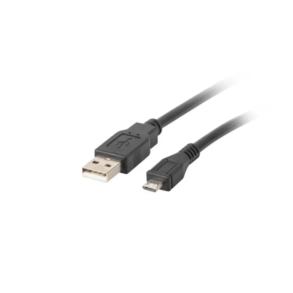 Lanberg CA-USBM-10CC-0010-BK USB cable USB 2.0 1 m Micro-USB B USB A Black