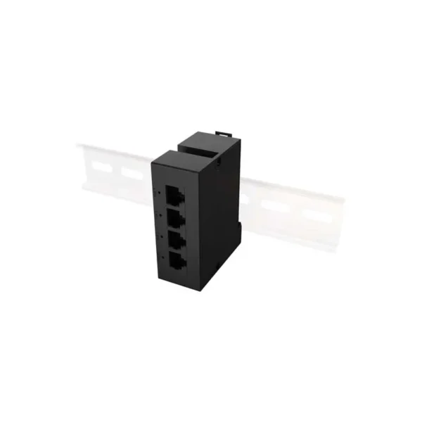 LANBERG DIN-FE4-AT-30W SWITCH 1XIN 3X OUT 100MB POE EXTENDER FAST ETHERNET DIN RAIL AT 30W