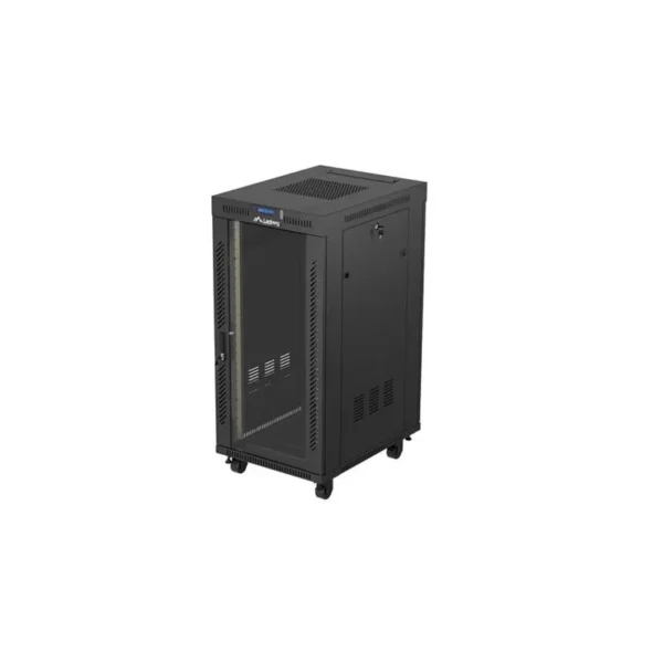 Lanberg FF01-6824-12BL rack cabinet 24U Freestanding rack Black