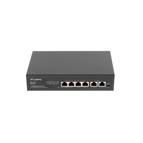 Lanberg Switch PoE+ Rack 10"/19" RSFE-4P-2FE-60