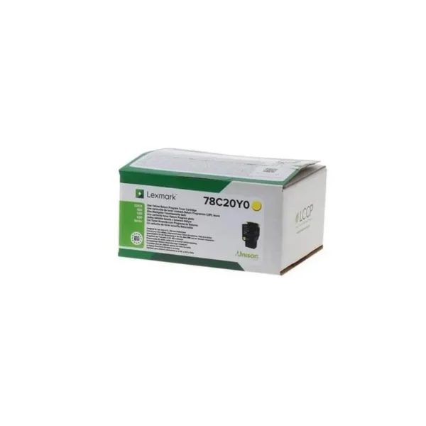 Lexmark 78C20Y0 toner cartridge 1 pc(s) Original Yellow