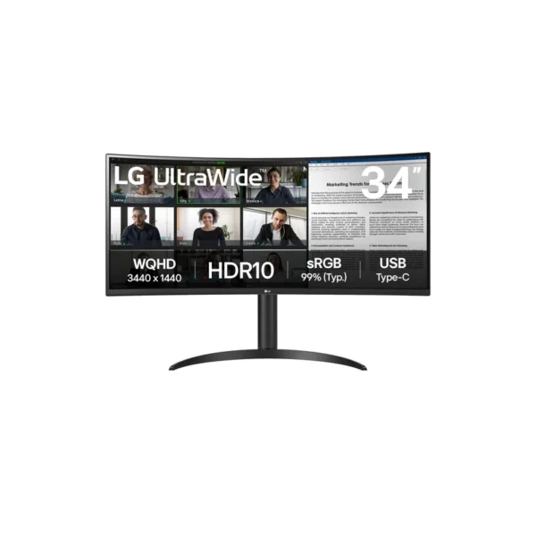 LG 34WR50QK-B computer monitor 86.4 cm (34") 3440 x 1440 pixels Wide Quad HD Black