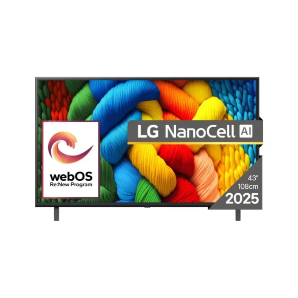 LG NanoCell 43NANO80A3B TV 109.2 cm (43") 4K Ultra HD Smart TV Wi-Fi Black