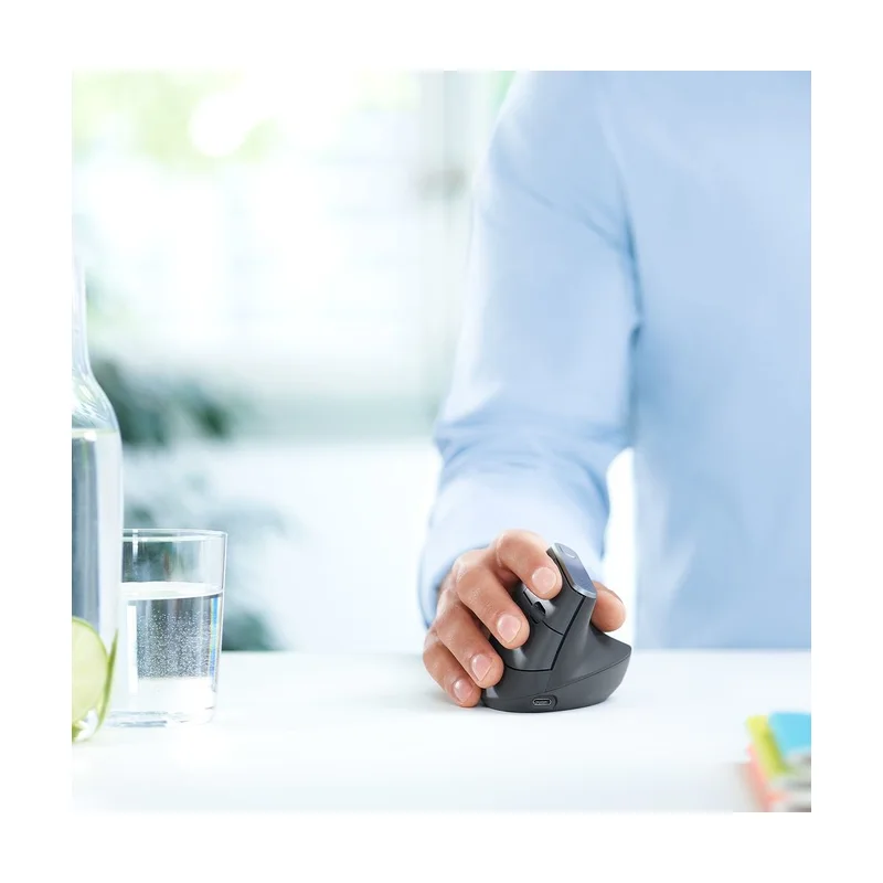 Logitech MX Vertical Advanced Ergonimic mouse RF Wireless+Bluetooth Optical 4000 DPI Right-hand