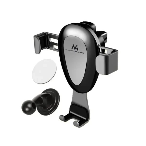 Maclean car phone holder, universal, for the ventilation grille, gravity, max. center distance 90mm, MC-324