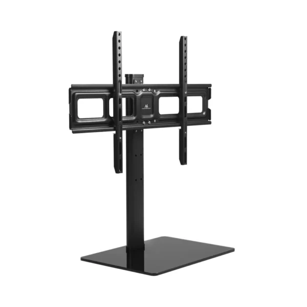 Maclean MC-386 Universal TV Stand Base for Cabinet Dresser Table Desk 32" - 75" 40kg VESA 35° Rotating Temepred Glass Adjustable TV Height Powder Coating
