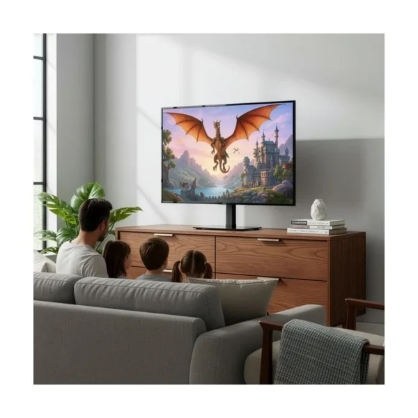 Maclean universal TV stand, for RTV cabinet, stand, max. 35 kg, 20 degree rotation, for 32-55" TV, MC-132