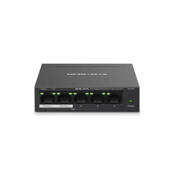 Mercusys 5-Port Gigabit Desktop Switch with 4-Port PoE+