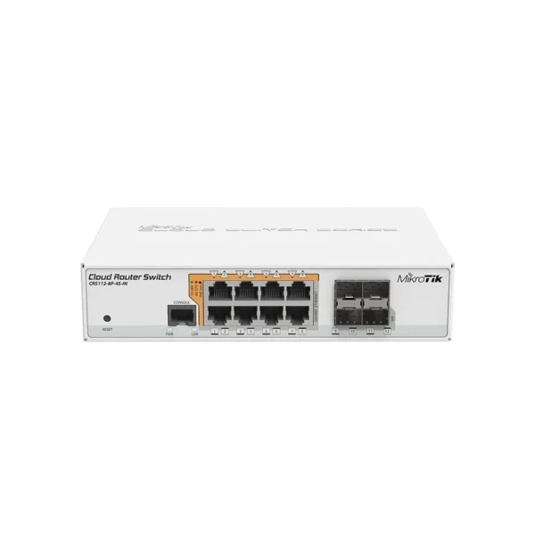 Mikrotik CRS112-8P-4S-IN network switch Gigabit Ethernet (10/100/1000) Power over Ethernet (PoE) White