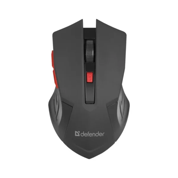 MOUSE DEFENDER ACCURA MM-275 RF BLACK & RED OPTICAL 1600DPI 6P