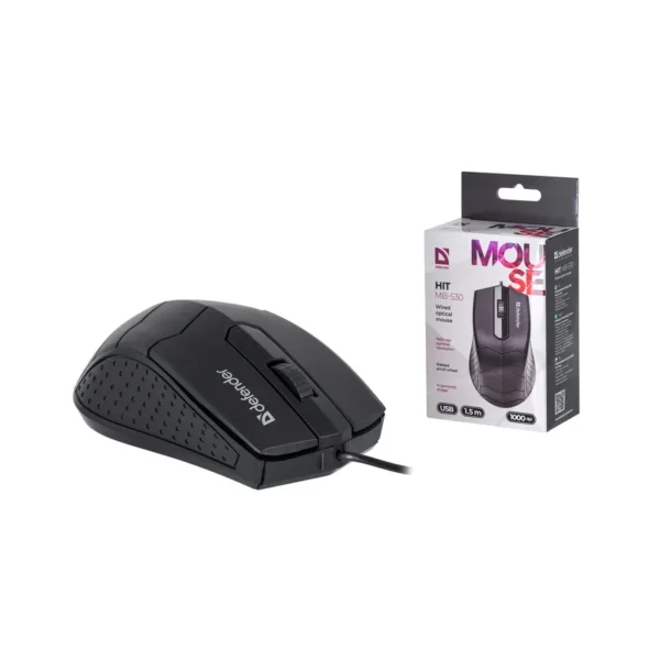 MOUSE DEFENDER HIT MB-530 BLACK OTPICAL 1000dpi 3P