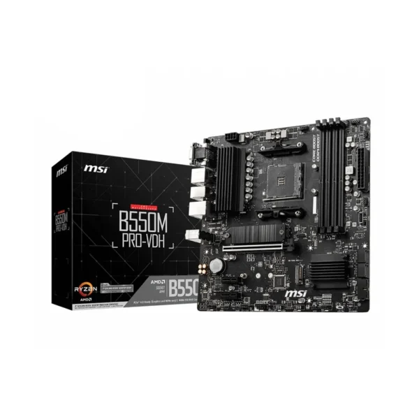 MSI B550M PRO-VDH AMD B550 Socket AM4 micro ATX