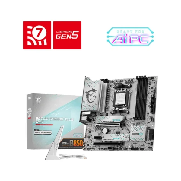 MSI B850M GAMING PLUS WIFI motherboard AMD B850 Socket AM5 micro ATX