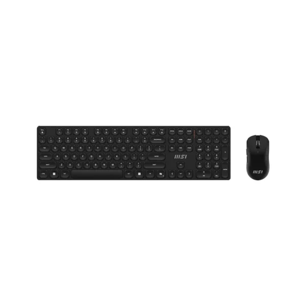 MSI FORGE K210 WIRELESS COMBO keyboard Mouse included Home/Office USB QWERTY US English Black