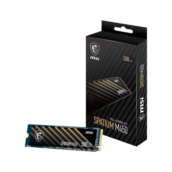 MSI Spatium M450 PCIe 4.0 NVMe M.2 500GB PCI Express 4.0 3D NAND