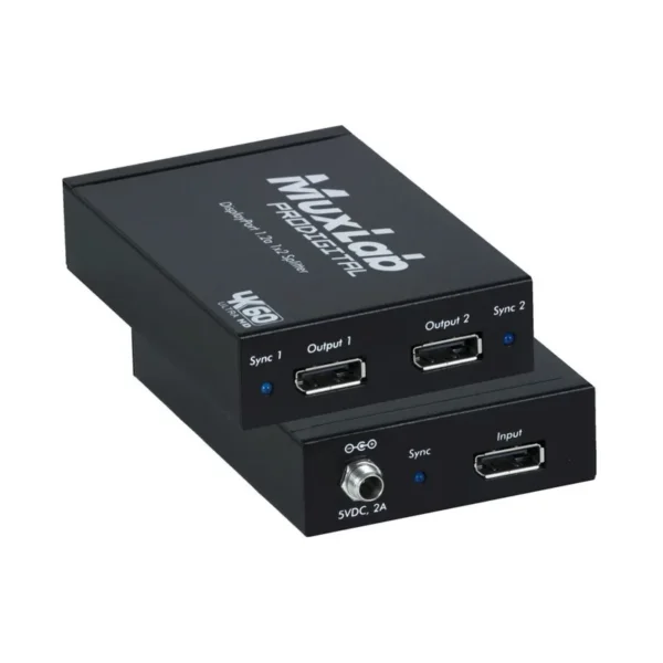 MUXLAB Splitter Displayport 1.2a 1x2 Hub, MST