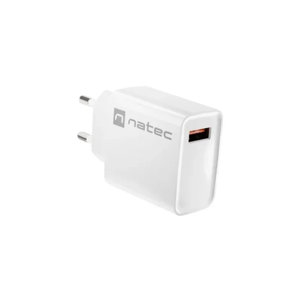 NATEC NETWORK CHARGER RIBERA USB-A 18W WHITE