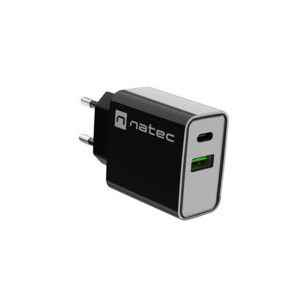 NATEC NETWORK CHARGER RIBERA USB-A+USB-C 20W PD