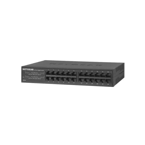 NETGEAR GS324 Unmanaged Gigabit Ethernet (10/100/1000) Black