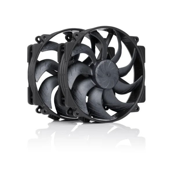 NF-A14x25r G2 PWM Sx2-PP chromax.black - dual fan set, black