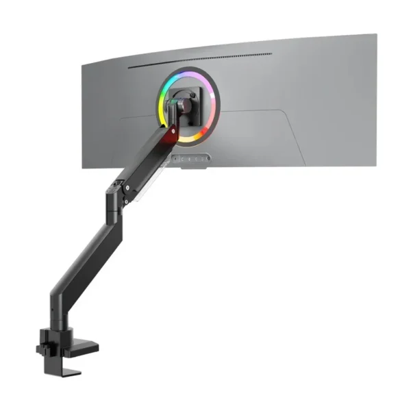 ONKRON G130-B Swivel and tilt desk mount for 17‘-57’ monitors, max. 27 kg, with rotation, black
