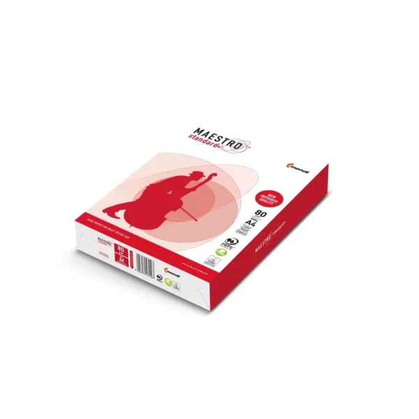 Paper copier office Maestro Standard Plus class B 94918A80 (A4; 80g/m2; 500 sheets; paper white, matte)