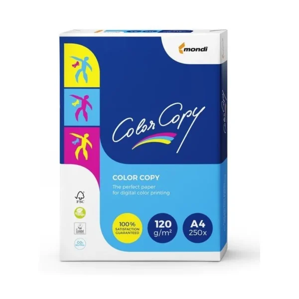 Paper copier office Mondi Color Copy 8687A12 (A4; 120 g/m2; 250 pcs. sheets; paper white; satin)