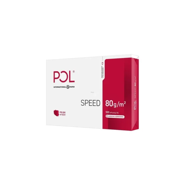 Paper copier office POLSPEED (A4; 80g/m2; 500 sheets; paper white; matte)