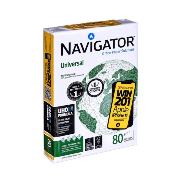 Paper copier office Universal Premium Navigator 8247A80 (A4; 80g/m2; 500 sheets; paper white)