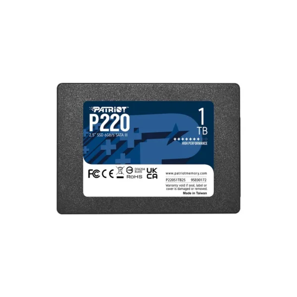 Patriot Memory P220 1TB 2.5" 1000 GB Serial ATA III