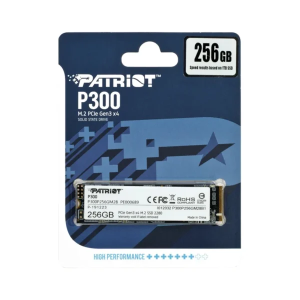 PATRIOT P300 M.2 PCI-EX4 NVME 256GB