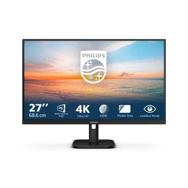 Philips 27E1N1800A/00 computer monitor 68.6 cm (27") 3840 x 2160 pixels 4K Ultra HD LED Black