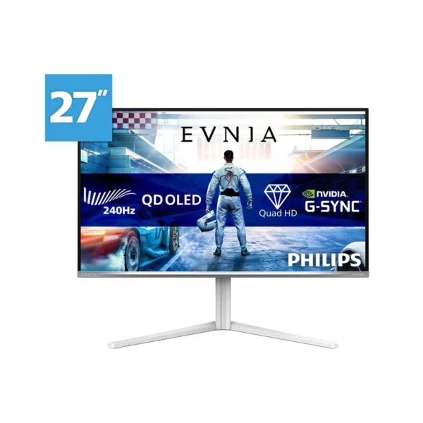 Philips Evnia 6000 27M2N6501L/00 computer monitor 67.3 cm (26.5") 2560 x 1440 pixels Quad HD QD-OLED White