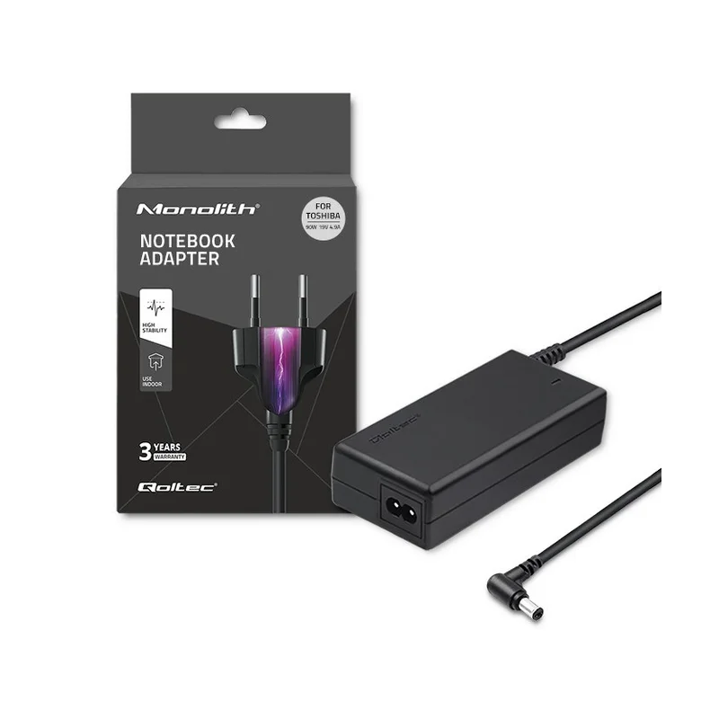 Qoltec 50076.90W power adapter/inverter Indoor Black