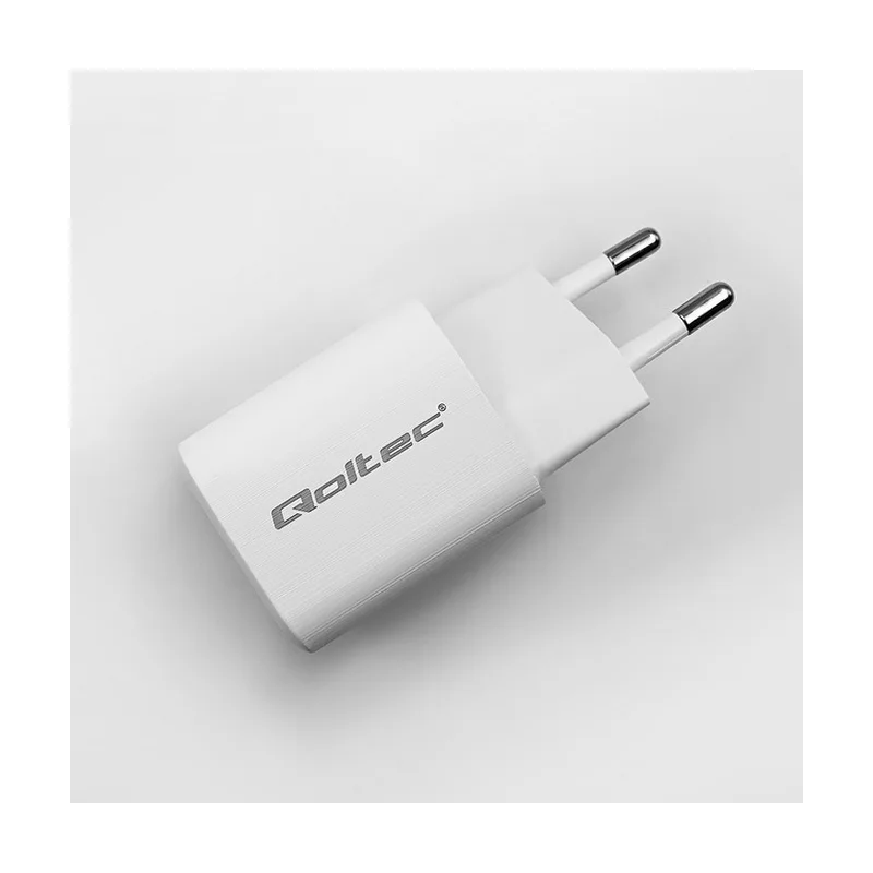 Qoltec 50763 mobile device charger Laptop, Portable gaming console, Power bank, Smartphone, Smartwatch, Tablet White AC Fast charging Indoor
