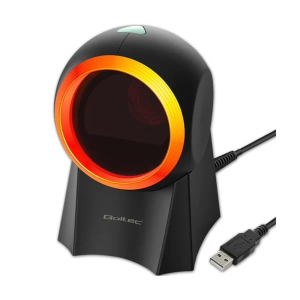 Qoltec 50857 Wired desktop barcode scanner 1D | 2D