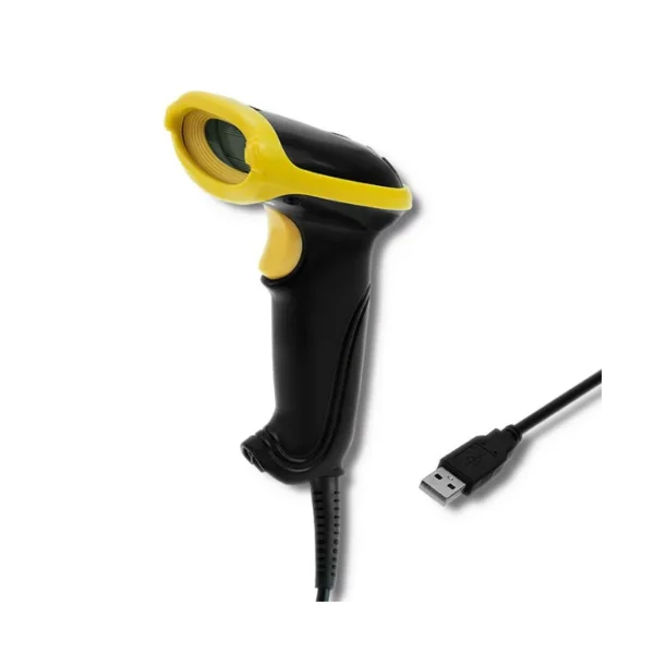 Qoltec 50867 Laser reader 1D | 2D | USB | Black