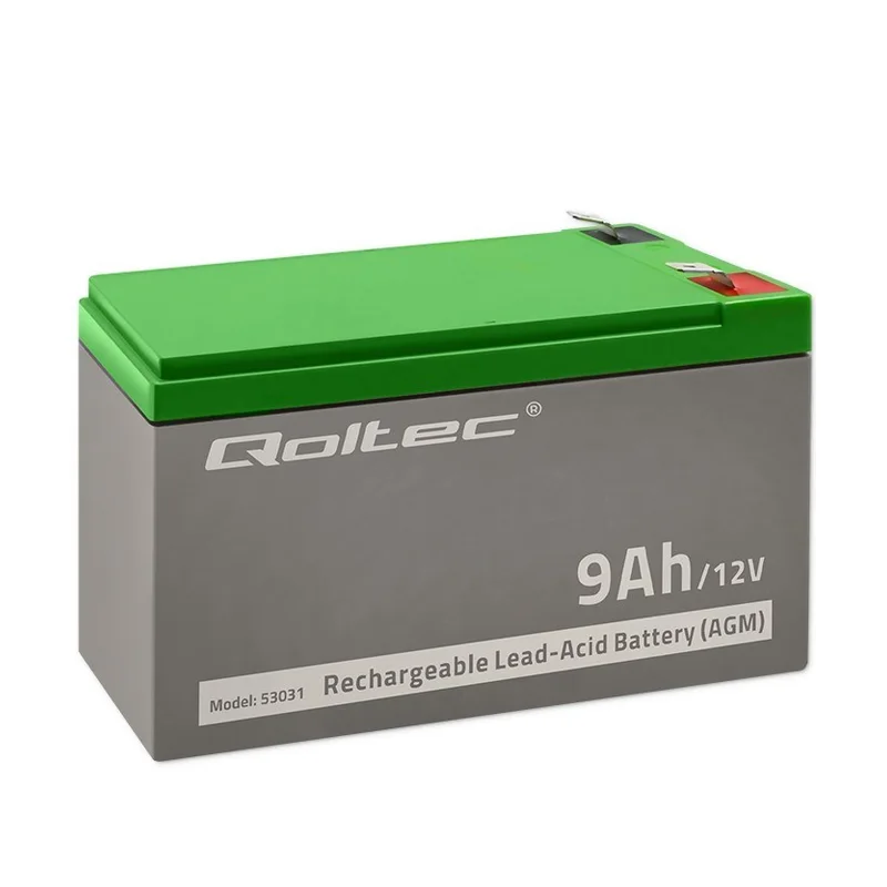 Qoltec 53031 AGM battery | 12V | 9Ah