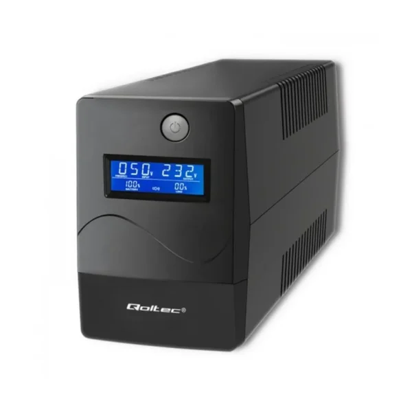 Qoltec Monolith uninterruptible power supply (UPS) Double-conversion (Online) 0.45 kVA 240 W 2 AC outlet(s)