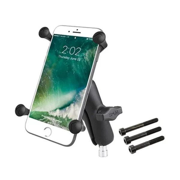RAM Mounts X-Grip Large Phone Mount with Motorcycle Handlebar Clamp Base