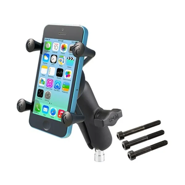 RAM Mounts X-Grip Phone Mount with Motorcycle Handlebar Clamp Base