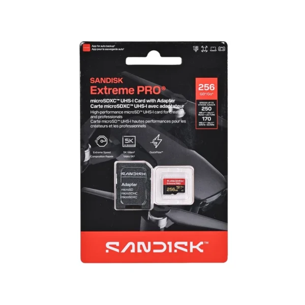 SanDisk Extreme PRO microSD UHS-I 256 GB MicroSDHC