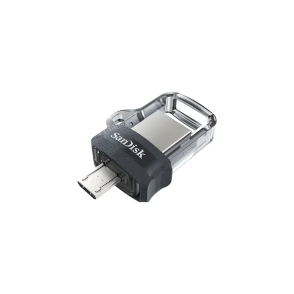 Sandisk Ultra Dual m3.0 USB flash drive 64 GB USB Type-A / Micro-USB 3.2 Gen 1 (3.1 Gen 1) Black,Silver,Transparent