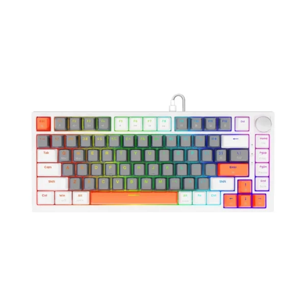 Savio ASTRAL WHITE JADE 3 COLOURS keyboard Gaming USB QWERTY US International