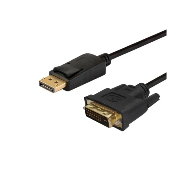 Savio CL-106 video cable adapter 1.8 m DisplayPort DVI Black