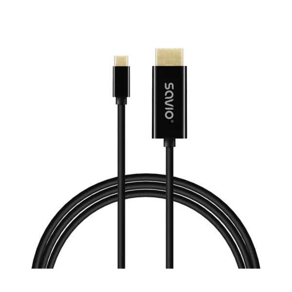 SAVIO CL-191 USB-C to HDMI Cable, 30Hz, 2m, plastic