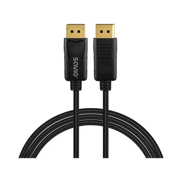 Savio CL-206 DisplayPort cable 3 m Black