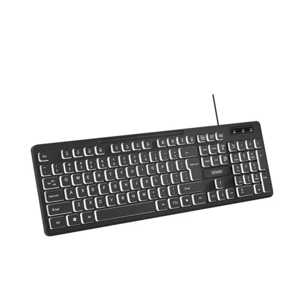Savio KB-04 keyboard Home/Office USB QWERTY UK International Black