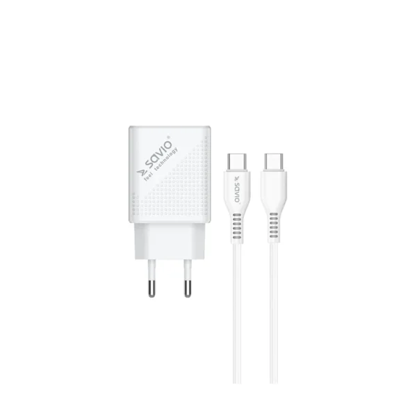 SAVIO LA-05 USB Type A & Type C Quick Charge Power Delivery 3.0 cable 1m Indoor
